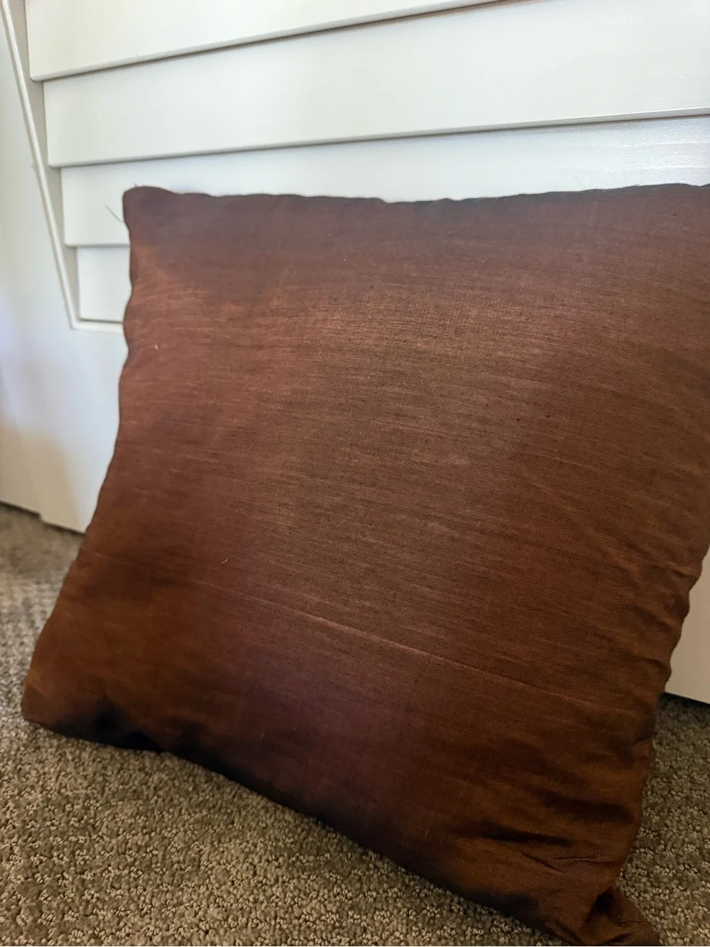 Brown Throw Pillow Thai Asian 16x16
